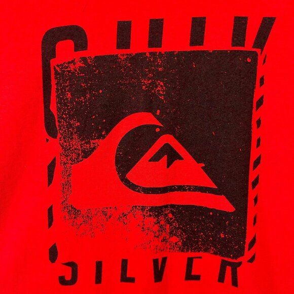 QuikSilver Logo T-Shirt Boys Size Large Top Shirt NWT - Picture 2 of 9